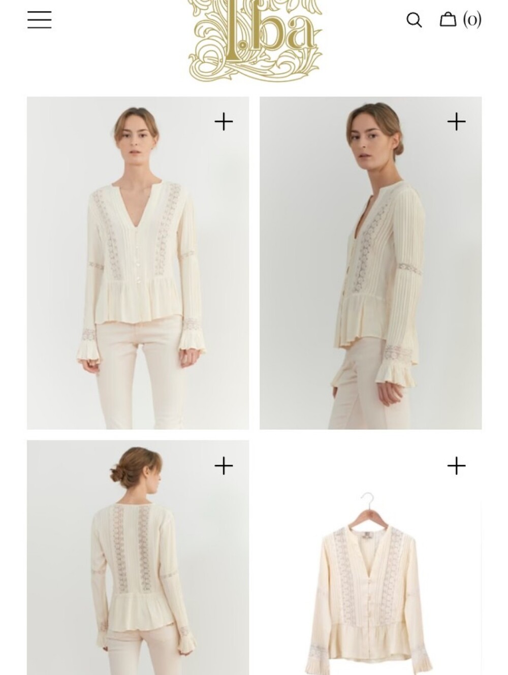 Tba Lizzie Blouse In Natural